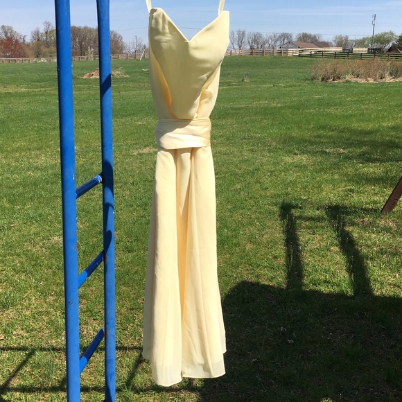 Forever Yours Strapless Midi Cream Bridesmaid/Prom - Picture 1 of 8
